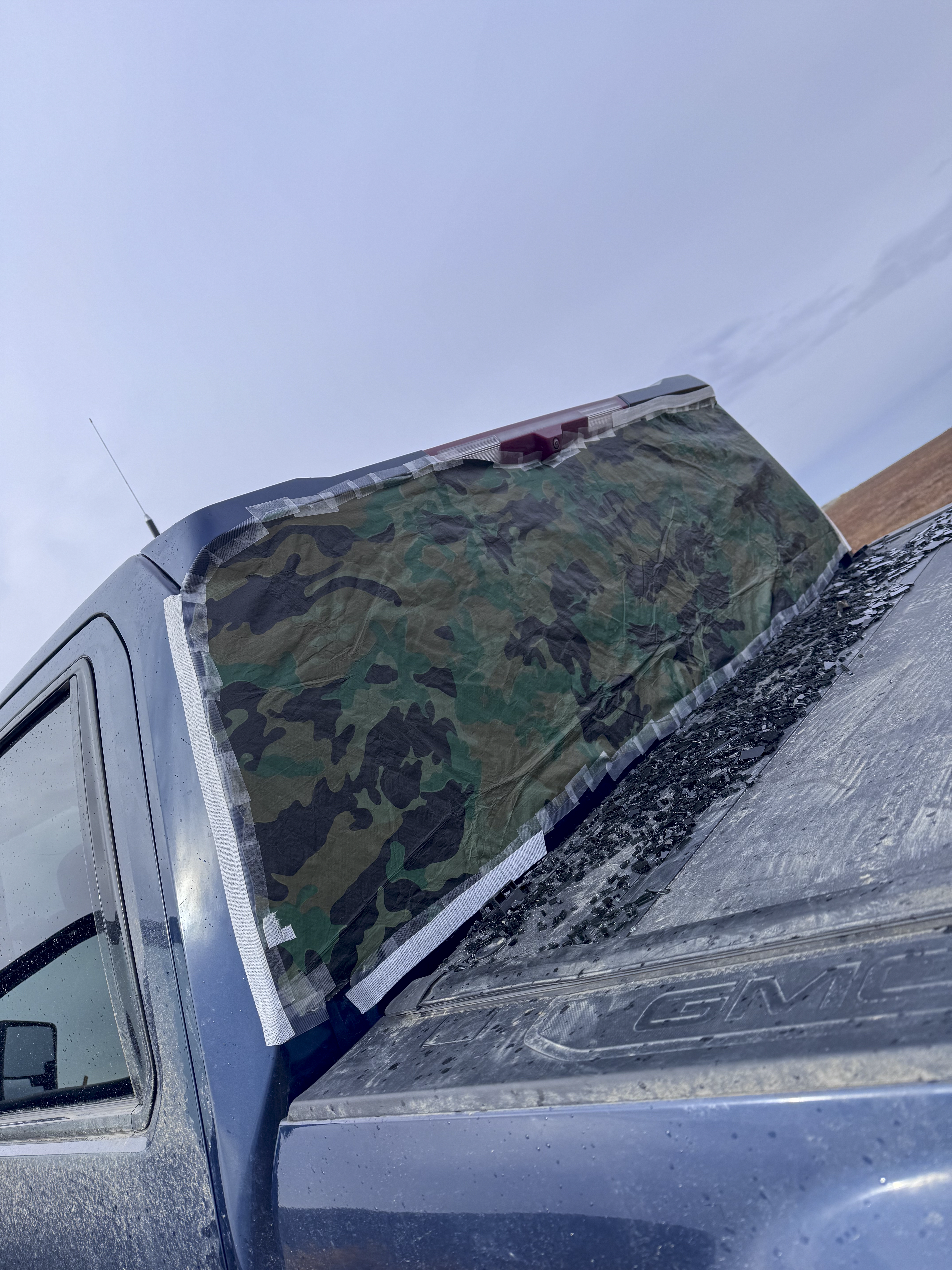 Back home in the driveway